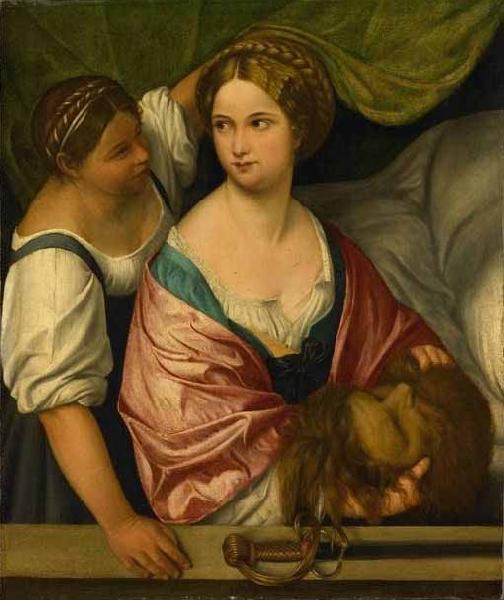 Il Pordenone Judith with the head of Holofernes.